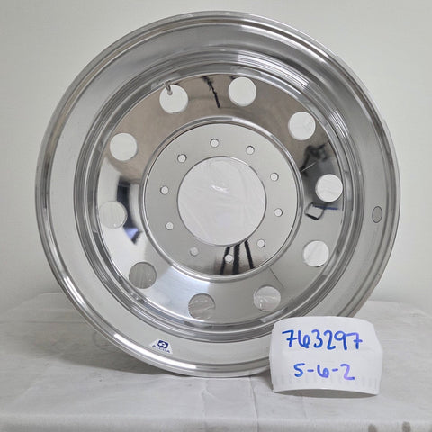 19.5x6.00 Alcoa High Polished Both Sides 10x225mm Ford F450 & F550 / Ram 4500 & 5500 (returned item)