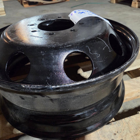 19.5x6.75 American Force Spare 8x6.5" Black Steel (Dodge Ram 3500 DRW 1996-2018) (SPARE ONLY)