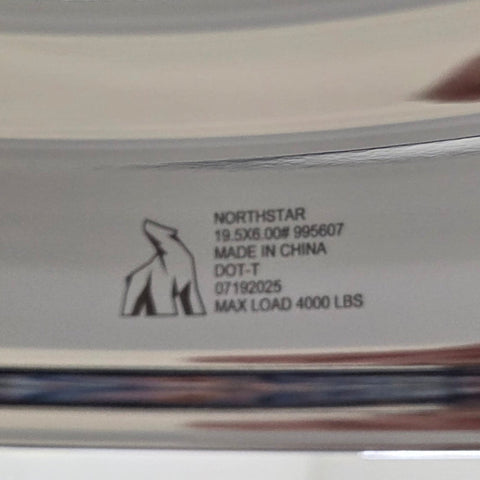 19.5x6 Northstar Mirror Polished Both Sides Ford F350 DRW 8X170mm Kit (1998-2004) (returned kit)