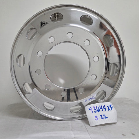 22.5x8.25 Accuride Lightweight 10x285mm Hub Pilot High Polish Both Sides (returned item)