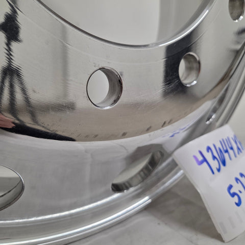22.5x8.25 Accuride Lightweight 10x285mm Hub Pilot High Polish Both Sides (returned item)