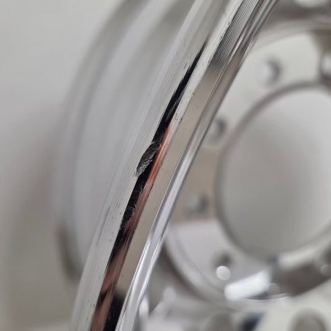 22.5x8.25 Accuride Lightweight 10x285mm Hub Pilot High Polish Both Sides (returned item)