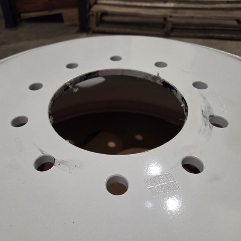 22.5x6.75 White Steel 10x8.75" (Old Chevy 2 Ton Trucks) (returned item)