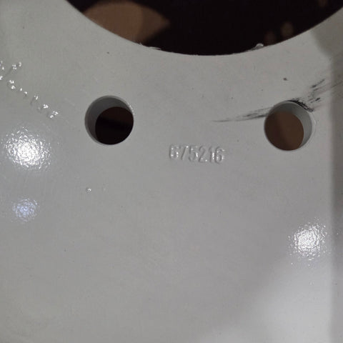 22.5x6.75 White Steel 10x8.75" (Old Chevy 2 Ton Trucks) (returned item)