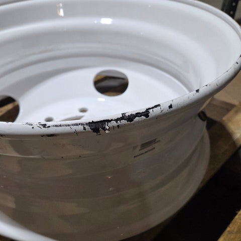 22.5x8.25 Jantsa 8x275mm Hub Pilot 4 Hand Hole White Steel (Returned Item)