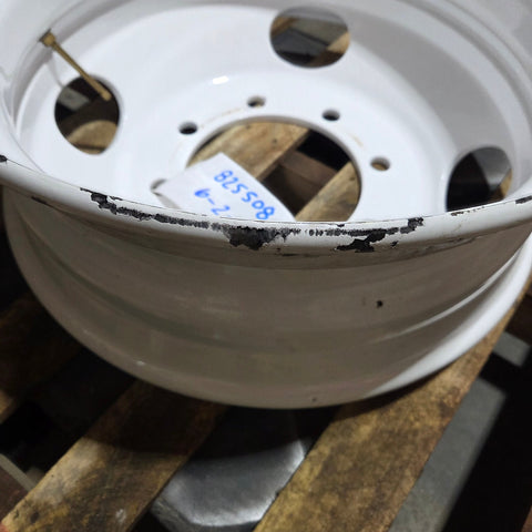 22.5x8.25 Jantsa 8x275mm Hub Pilot 4 Hand Hole White Steel (Returned Item)