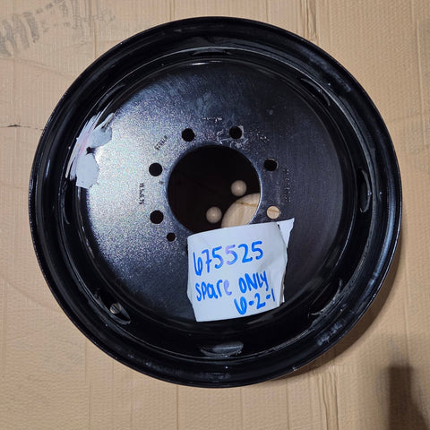 19.5x6.75 8x6.5" Black Steel (Dodge Ram 3500 1994-2018) (SPARE ONLY)