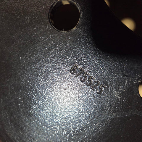 19.5x6.75 8x6.5" Black Steel (Dodge Ram 3500 1994-2018) (SPARE ONLY)