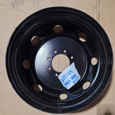 19.5x6.75 8x6.5" Black Steel (Dodge Ram 3500 1994-2018) (SPARE ONLY)