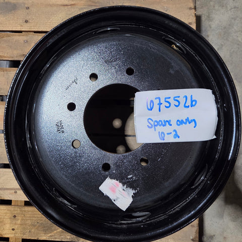 19.5x6.75 8x200mm Black Steel Ford F350 (2005-Present) (SPARE ONLY)