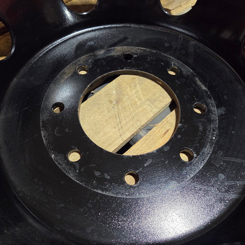 19.5x6.75 8x200mm Black Steel Ford F350 (2005-Present) (SPARE ONLY)