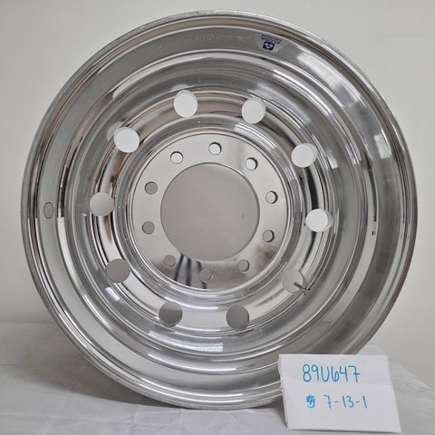 22.5” x 9” Alcoa High Polished Both Sides Wheel – 10-Bolt 285.75mm Hub Pilot (returned item)
