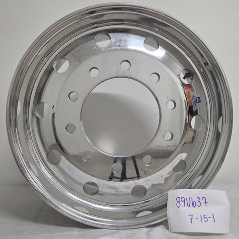 22.5x9.00 Alcoa 10x285mm Hub Pilot High Polish Flat Face Front (returned item)