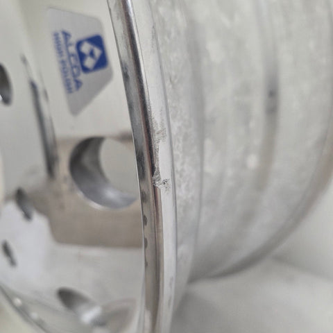 22.5x9.00 Alcoa 10x285mm Hub Pilot High Polish Flat Face Front (returned item)