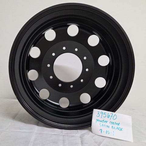 19.5x6.75 Northstar - SATIN BLACK - 2008-Present Dodge Ram 4500/5500 & 2005-Present Ford F450/F550 DRW 10X225MM POWDER COATED SATIN BLACK(returned item)