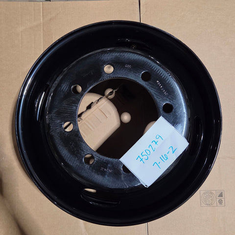 22.5x7.50 Jantsa 8x275mm Hub Pilot 4 Hand Hole Black Steel (returned item)