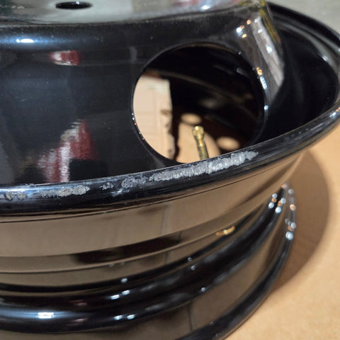 22.5x7.50 Jantsa 8x275mm Hub Pilot 4 Hand Hole Black Steel (returned item)