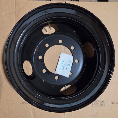 22.5x7.50 Jantsa 8x275mm Hub Pilot 4 Hand Hole Black Steel (returned item)