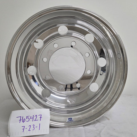 19.5x6.75 Alcoa 8x275mm Hub Pilot High Polished Both Sides (returned item)