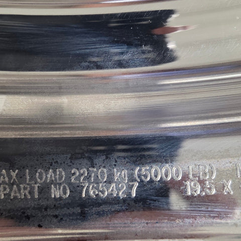 19.5x6.75 Alcoa 8x275mm Hub Pilot High Polished Both Sides (returned item)