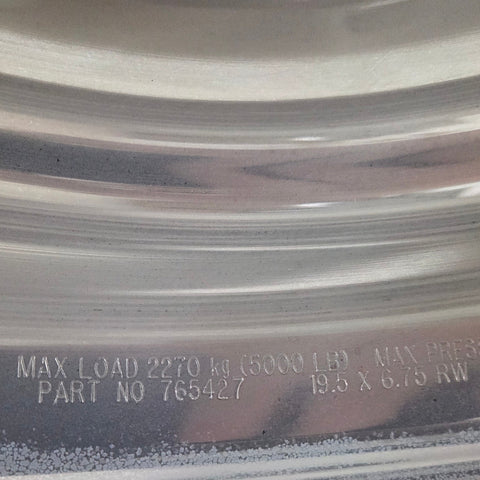 19.5x6.75 Alcoa 8x275mm Hub Pilot High Polished Both Sides (returned item)