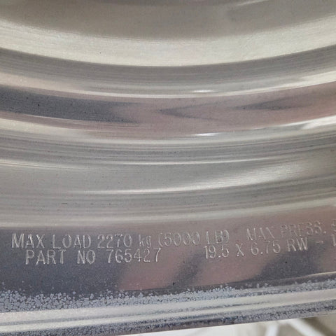 19.5x6.75 Alcoa 8x275mm Hub Pilot High Polished Both Sides (returned item)