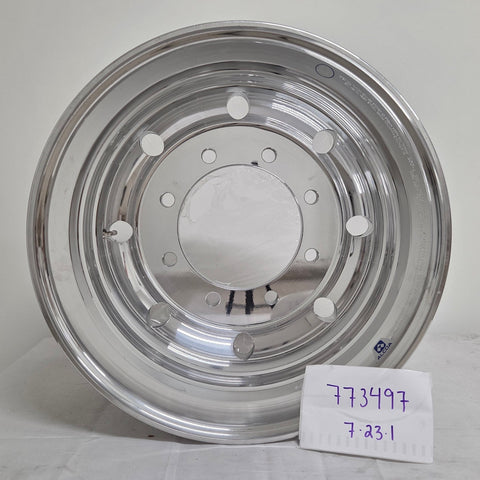19.5x7.5 Alcoa 8x275mm Hub Pilot High Polished Both Sides (returned item)