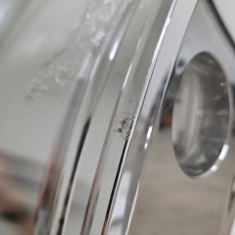24x8.25 Mirror Forged Aluminum "Classic" 6 Wheel Kit w/ Adapters and Chrome Caps (Returned Kit)