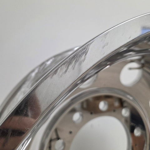 24x8.25 Mirror Forged Aluminum "Classic" 6 Wheel Kit w/ Adapters and Chrome Caps (Returned Kit)