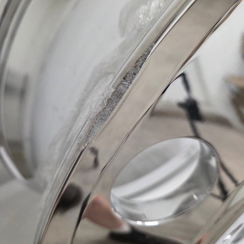 24x8.25 Mirror Forged Aluminum "Classic" 6 Wheel Kit w/ Adapters and Chrome Caps (Returned Kit)
