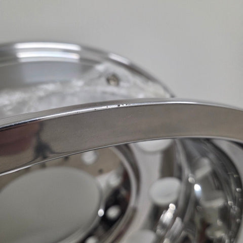24x8.25 Mirror Forged Aluminum "Classic" 6 Wheel Kit w/ Adapters and Chrome Caps (Returned Kit)