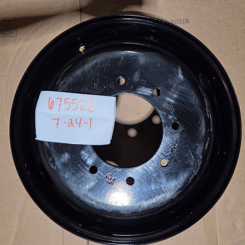 19.5x6.75 8x210mm Black Steel (Chevy/GM 3500 2011-Present) (returned item)