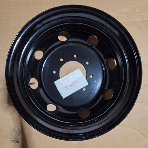 19.5x6.75 8x210mm Black Steel (Chevy/GM 3500 2011-Present) (returned item)