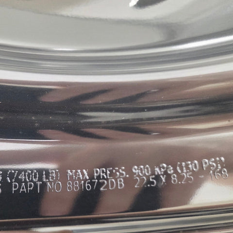 22.5x8.25 Alcoa® Forged  Wheel – Mirror Polish Rear with Dura-Bright® Protection, 10x285mm (returned item)