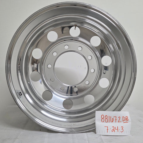 22.5x8.25 Alcoa® Forged  Wheel – Mirror Polish Rear with Dura-Bright® Protection, 10x285mm (returned item)