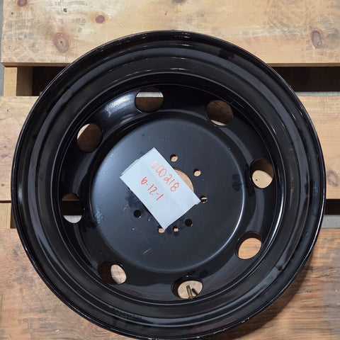19.5x6.00 8x6.5" Black Steel (Dodge Ram 3500 1994-2018) (returned item)