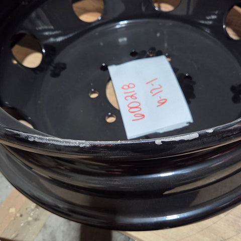 19.5x6.00 8x6.5" Black Steel (Dodge Ram 3500 1994-2018) (returned item)