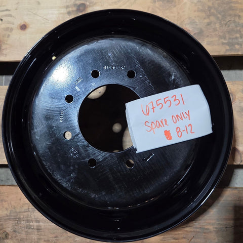 19.5x6.75 8x200mm Black Steel Dodge Ram 3500 (2019-Present) (SPARE ONLY)