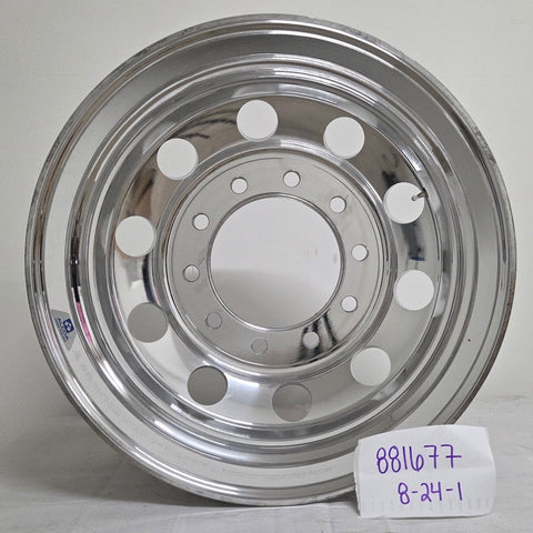 22.5” x 8.25” Alcoa Forged Aluminum Wheel – High Polish Both Sides, 10x285mm Hub Pilot (returned item)