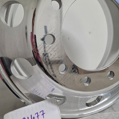22.5” x 8.25” Alcoa Forged Aluminum Wheel – High Polish Both Sides, 10x285mm Hub Pilot (returned item)