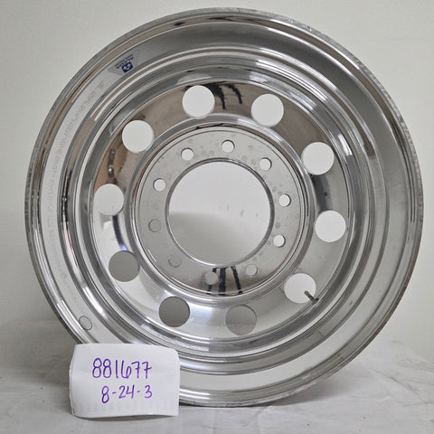 22.5” x 8.25” Alcoa Forged Aluminum Wheel – High Polish Both Sides, 10x285mm Hub Pilot (returned item)