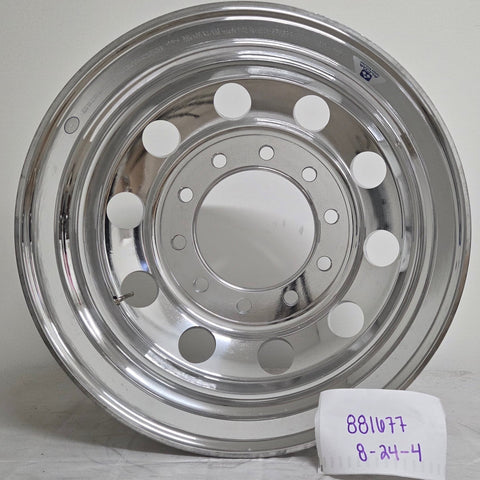 22.5” x 8.25” Alcoa Forged Aluminum Wheel – High Polish Both Sides, 10x285mm Hub Pilot (returned item)