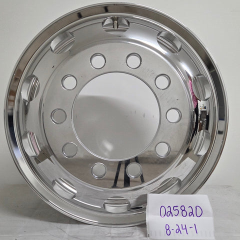 22.5x8.25 Northstar 10x11.25" Stud Pilot (Budd) Mirror Polish Both Sides (returned item)