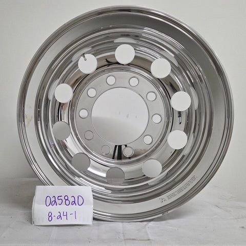 22.5x8.25 Northstar 10x11.25" Stud Pilot (Budd) Mirror Polish Both Sides (returned item)