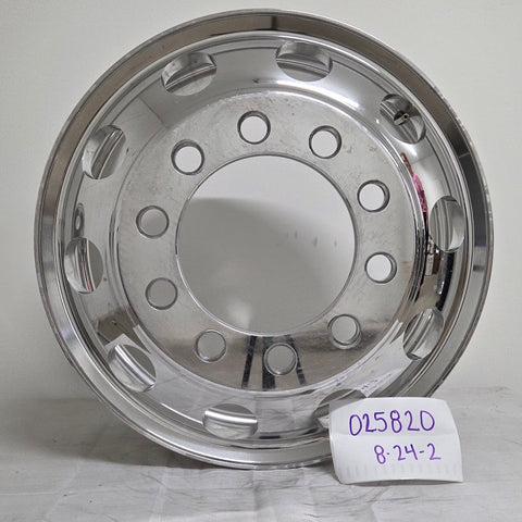 22.5x8.25 Northstar 10x11.25" Stud Pilot (Budd) Mirror Polish Both Sides (returned item)