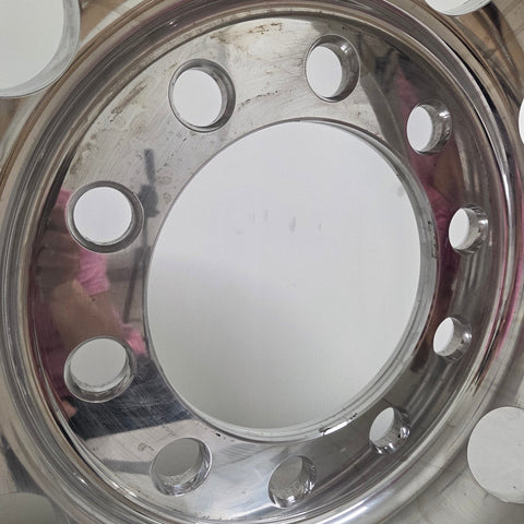 22.5x8.25 Northstar 10x11.25" Stud Pilot (Budd) Mirror Polish Both Sides (returned item)