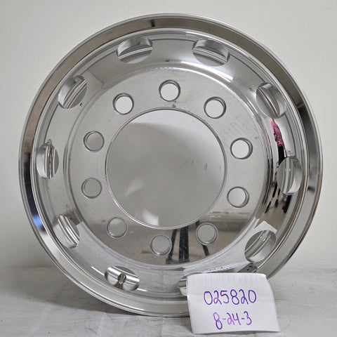 22.5x8.25 Northstar 10x11.25" Stud Pilot (Budd) Mirror Polish Both Sides (returned item)