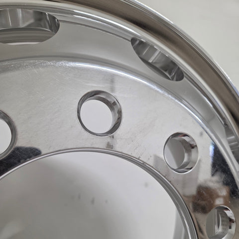 22.5x8.25 Northstar 10x11.25" Stud Pilot (Budd) Mirror Polish Both Sides (returned item)
