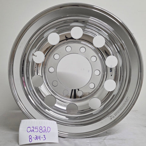 22.5x8.25 Northstar 10x11.25" Stud Pilot (Budd) Mirror Polish Both Sides (returned item)