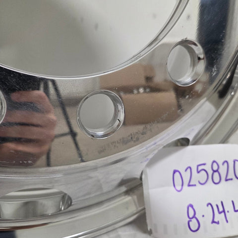 22.5x8.25 Northstar 10x11.25" Stud Pilot (Budd) Mirror Polish Both Sides (returned item)